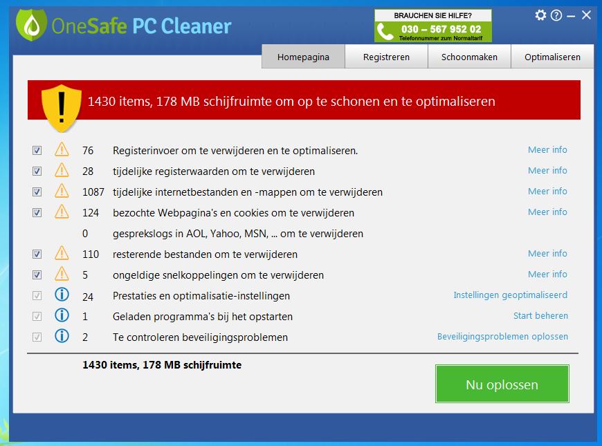 one safe pc cleaner review